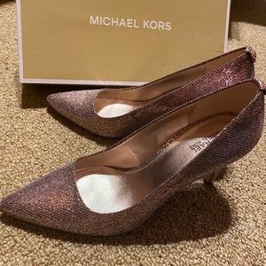 Michael Kors Dorothy Flex Pump Silver/Pink Glitter